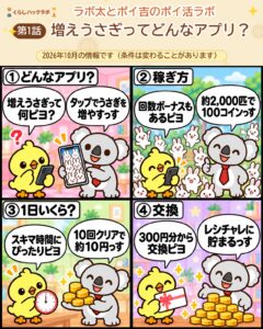 増えうさぎってどんなアプリ？4コママンガ（基本編）